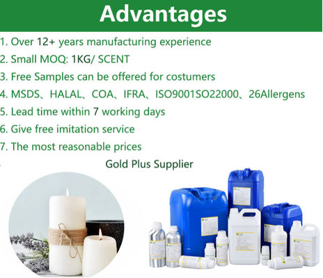 Popular Luxury Green Tea Candle Fragrances For Making Highly Scented Candle