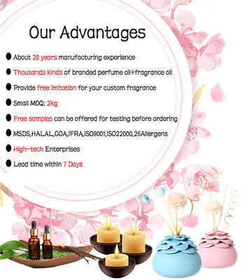 Fresh Lily Floral Air Freshener Fragrance For Diffuser Aromatherapy Rattan Making